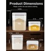 LivLab Mker Rice dispenser 5lbs Flour sugar storage containers with
