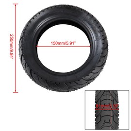 Scooter Tire 80 65-6 Tyre + 45° Inner Tube Set 10 Inch Replacement for 6" Rim City Road Tire Non-Slip Surface for Electric Scooter E-Bike Apollo 2022 Explore 255x80 10x3.0 80/65-6