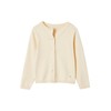 Vertbaudet Basics Girls' Cardigan Oeko-Tex Vanilla 158, vanilla