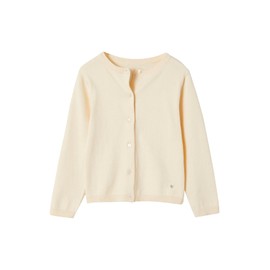 Vertbaudet Basics Girls' Cardigan Oeko-Tex Vanilla 158, vanilla