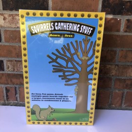 RB GAMES LLC  Squirrels Gathering Stuff Acorn Tree Board Game 2017 Family Fun 5+