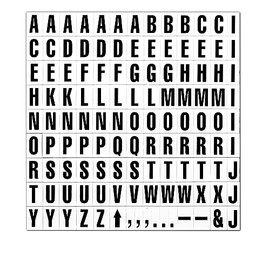 Magna Visual 3/4" Screen Printed Magnetic Black on White Letters