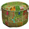 Sophia Art Indian Traditional Home Decorative Multi Ottoman Handmade and