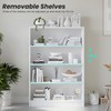 i-VTIES Bookcase Adjustable Storage Shelves,48-Inch Bookshelf,4-Tier Modern Wood Bookcase for