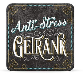 Sheepworld My Beautytree 44617 Coaster No. B19, Anti-Stress Drink, Cork, 9.5 cm x 9.5 cm