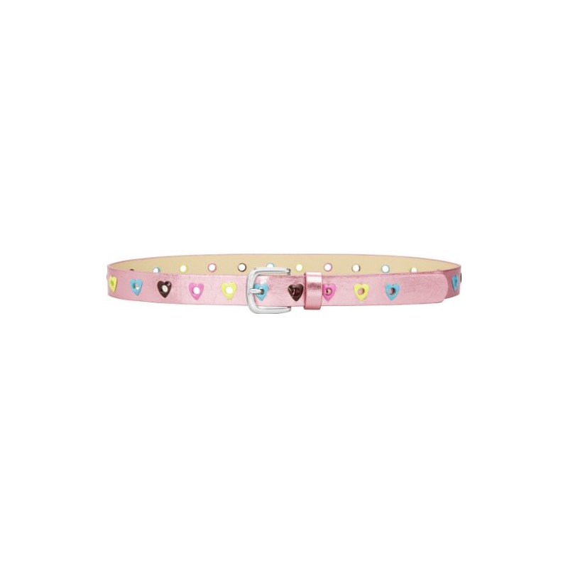 Playshoes Fashionable Hearts Girl's Belt Pink 75 cm