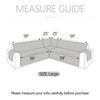 ALIECOM Corner Sectional Couch Covers L Shape Sofa Covers Washable