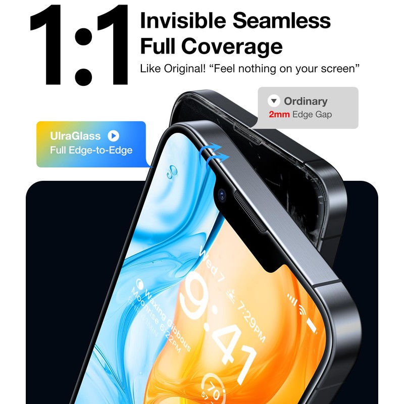 UltraGlass UNBREAK TOP 9H+ Glass for iPhone 16e Screen Protector