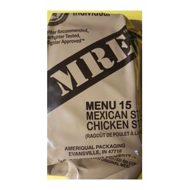 Andrews Corner MRE Meals Survival Food 2019 US MILITARY MEALS READY TO EAT Meal Prepper Food (Mexican Style Chicken Stew - Meal 15)