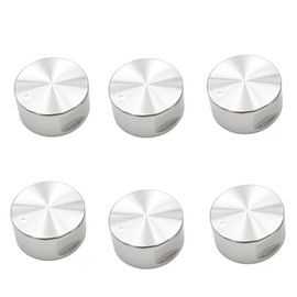 Naisfei Cooker Knobs, 6 Pcs Metal Gas Stove Knobs 8mm Cooker Control Range Oven Knob Burner Knob Gas Hob Switch Parts Accessories for Kitchen Gas Oven Knobs