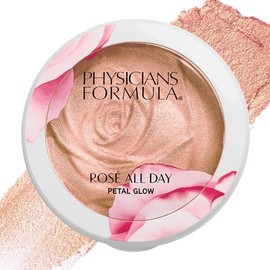 Physicians Formula Rosé All Day Highlighter Blush Face Powder, Shimmer Petal Glow, Pink Soft Petal, Dermatologist Tested, clínicamente probado