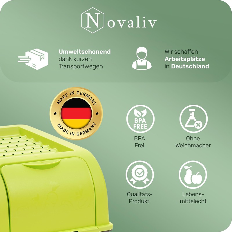 Novaliv Vegetable Box Potato Storage Container 3.5 L to 9