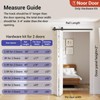 CCJH 36" Bi-Folding Sliding Barn Door Hardware Kit for 2