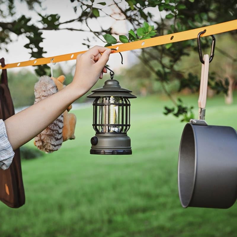 Heavy-Duty Travel Clothesline 3.6m with 34 Holes Portable Nylon Clothes