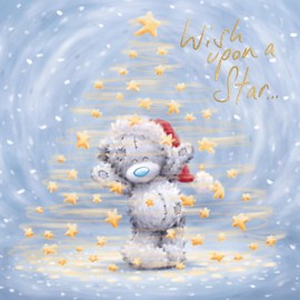 Me To You Bear Wish Upon a Star Softly Drawn Christmas Card