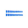 24 Pcs Ocean Blue Press on Nails Short Square -