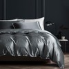 Damier Satin Bed Linen 135 x 200 cm Dark Grey