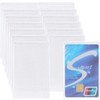 100 Pieces Plastic ID Credit Card Holder Vertical Business Card
