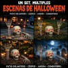 QZNICE - Decoración De Esqueleto De Halloween Para Jardín Con