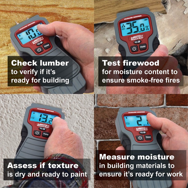 Calculated Industries 7440 AccuMASTER XT Digital Moisture Meter | Handheld