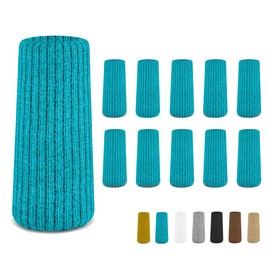 16 Pcs Aqua Green Premium Chair Leg Socks Protectors for Hardwood Floors - Do not Easily Fall Off - Very Easy to Put on - Fits All Leg Shapes - High Elastic Bar Stool Leg Covers - Furniture Pads