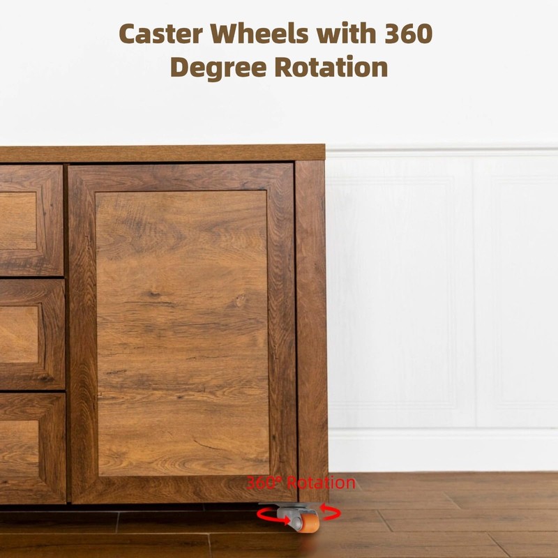 Mini Swivel Caster Wheels, 360 Rotatable, 20 PCS 0.47'' Self-Adhesive