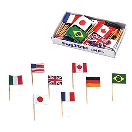 Flag Picks Million Flag (144 Pieces) (Country Blend) (qbv05)