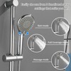 TapLong Adjustable Shower Slide Bar Combo 3-Function Handheld Shower Head,Slide