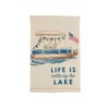 Mud Pie Life is Better Lake Icon Towel; 26" x
