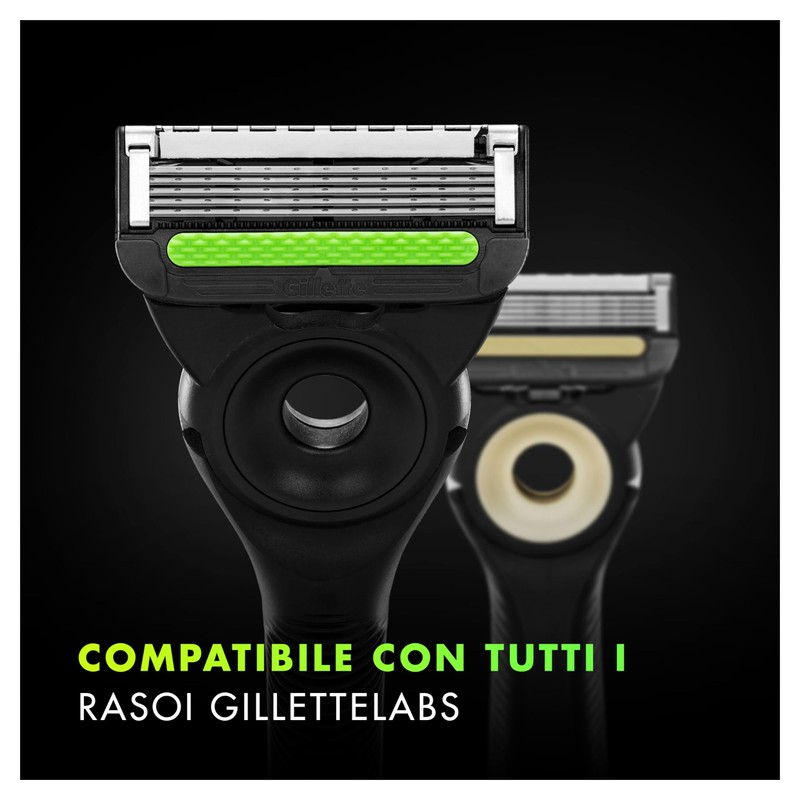 GilletteLabs LametteDi Ricambio Per Rasoio Da Uomo, Confezione Da 4,