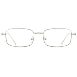 Cyxus Blue Light Glasses for Men Square Metal Frame UV Blocking Computer Glasses Clear Resin Lens Eyewear