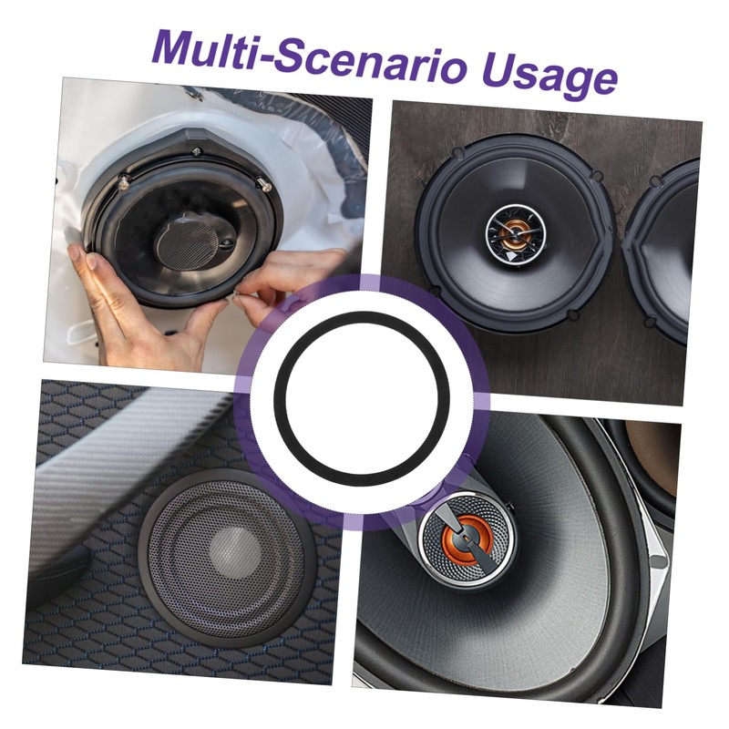 Alipis 4pcs Foam Speaker Ring Adapter for Car Audio Systems