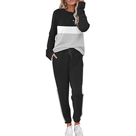ETCYY NEW Lounge Sets for Women Two Piece Outfits Sweatsuits Sets Long Pant Loungewear Workout Athletic Tracksuits