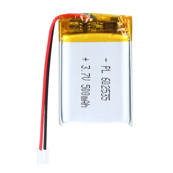 3.7V 500mAh 602535 Lipo Battery Rechargeable Lithium Polymer ion Battery Pack with JST Connector
