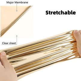 FUNKAKA Heat Transfer Vinyl Soft Gold HTV Rolls, 12" x 9ft Soft Metal Iron on Vinyl for T-Shirts Stretchy Thin Soft PU HTV Vinyl for All Cutter Machines Easy to Cut & Weed for Heat Transfer Design