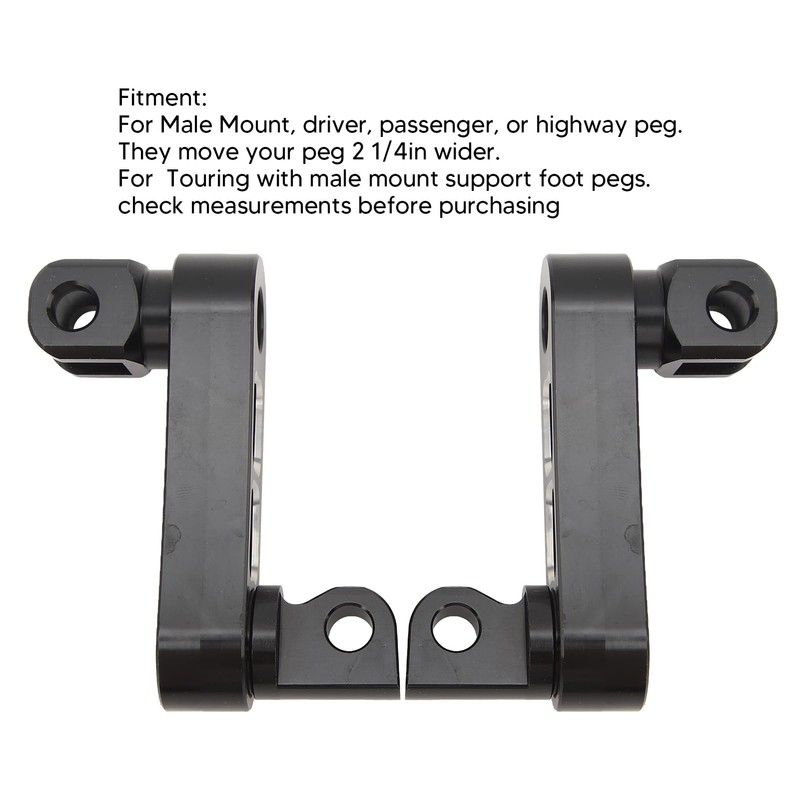 Adjustable 360° Foot Peg Kit Bracket - Motorcycle Highway Extension