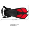 1 Pair Adjustable Swim Fins Soft TPR Open Heel Long