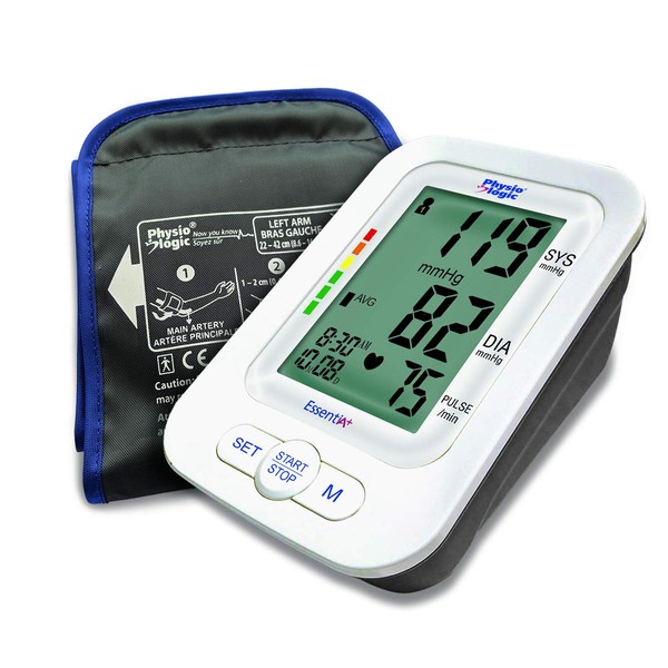 Physio Logic Essentia Automatic Blood Pressure Monitor with Universal Arm Cuff, White