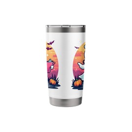 boys kids ghost Nuse Nursing scary Costume Pumpkin Retro men Stainless Steel Insulated Tumbler