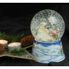 Minium Collection 20201 Snow Globe Santa in Sleigh on Base