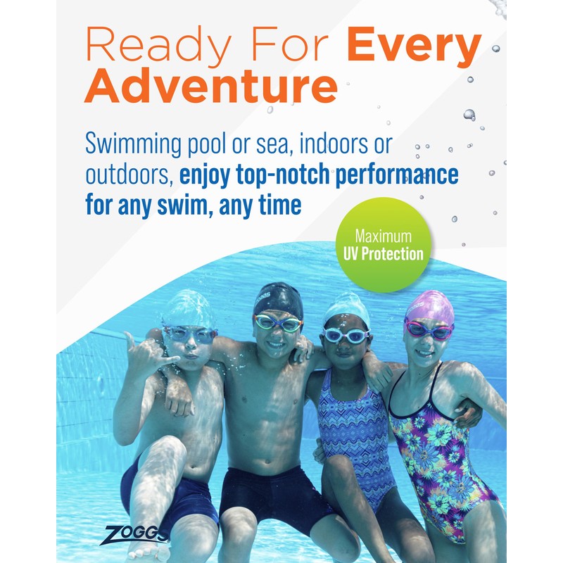 Zoggs Children's Panorama Junior Swimming Goggles with UV Protection, Wide