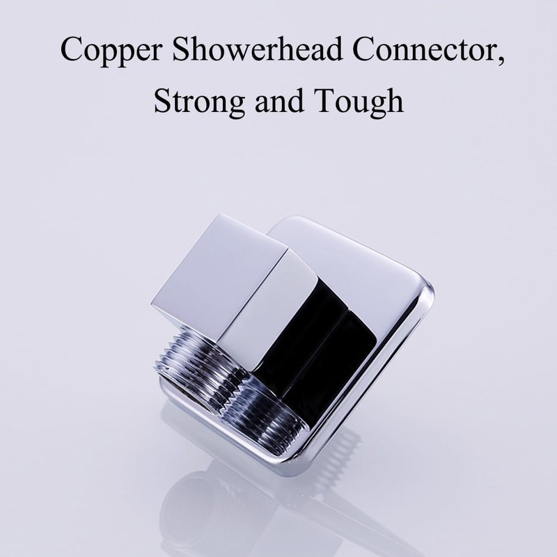 Square Hand Shower Wall Connection Elbow Brass Angle Connector Shower