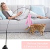 Unbranded 3pcs Cat Teaser Toy Set Suction Cup Feather Teaser