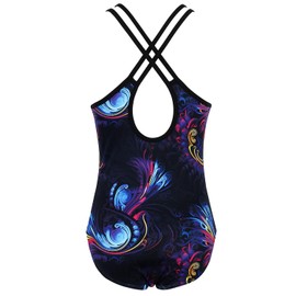 MODAFANS - Maillot de gimnasia para niñas con brillo de ballet, danza, ciclismo, pantalones cortos con espalda cruzada, Juego de múltiples estratos, 4-5 Años
