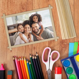 Relaxdays Bamboo Sticks, Set of 200, 30 cm, Bamboo Sticks for Crafts, Propagation Aid for Young Plants, Craft Sticks, Natural