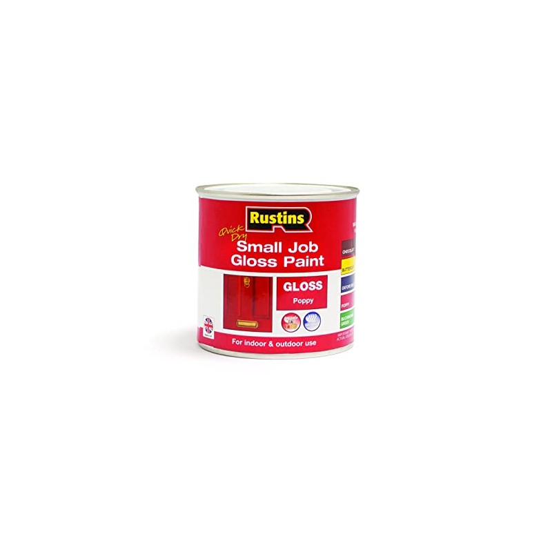 Rustins Small Job Poppy Gloss Paint 250ml