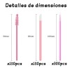 300 Micropinceles, 150 Cepillos+150 Pinceles De Labios Para