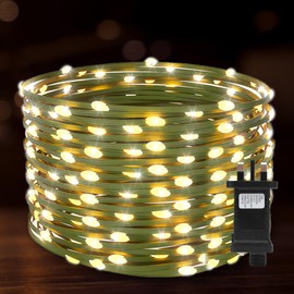 MOVEONSTEP Fairy Light Indoor Outdoor, 25M 200 LEDs Waterproof Christmas Tree Lights Plug in, Warm White String Lights Mains Powered/Memory Function/8 Modes/Timer Lights for Garden Party Decorations