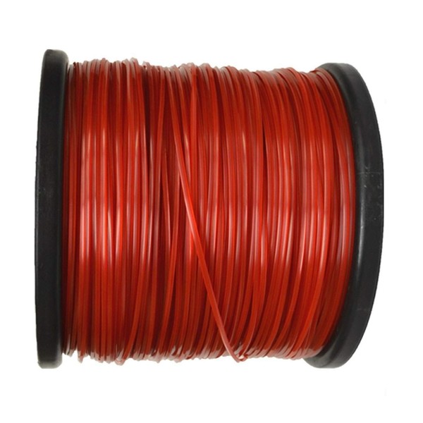 (New) 5lb .095 Square Red Commercial Trimmer Line Spool Roll