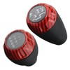 APPERFiT Shift Shifter Knob Set (Red Carbon Fiber) for Manual